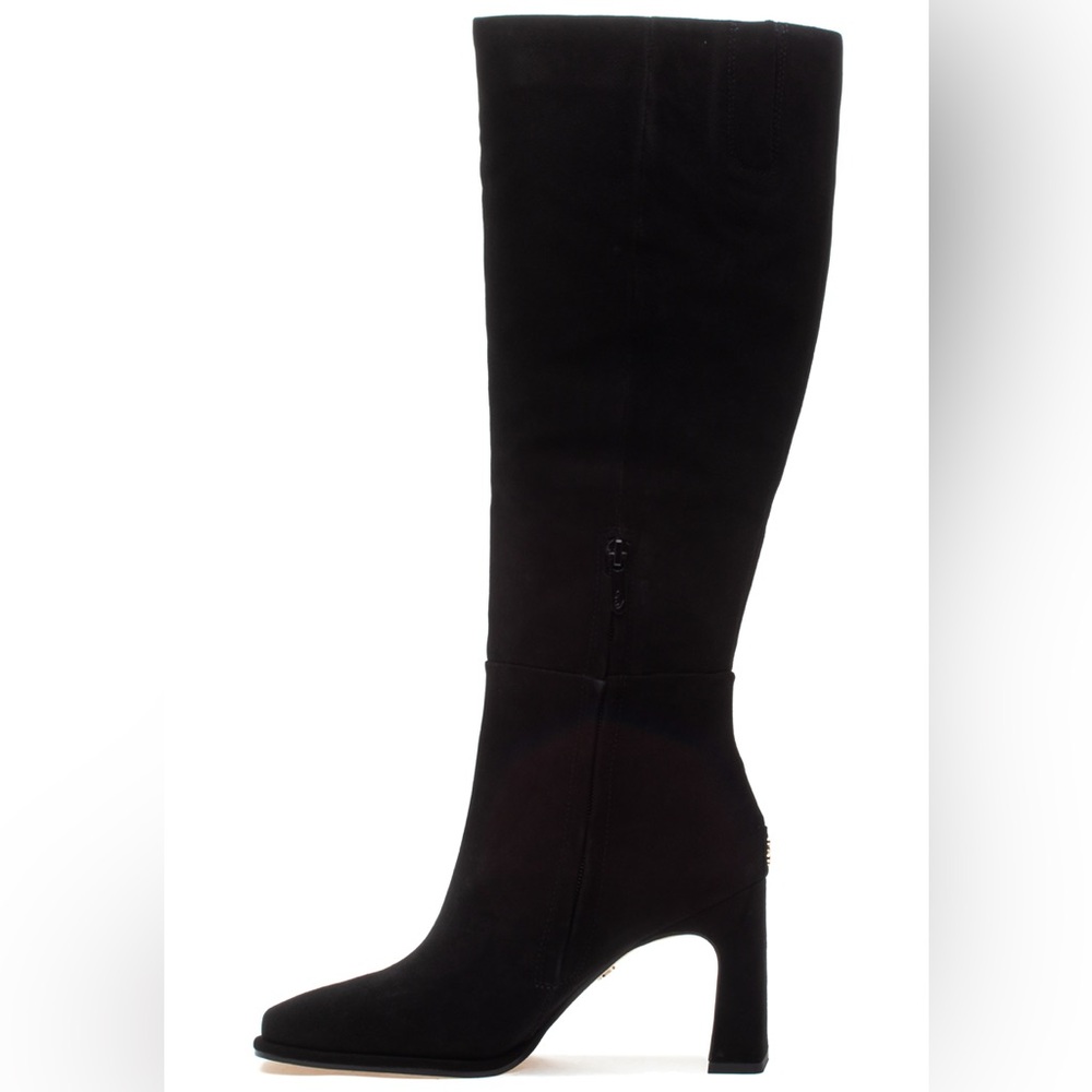 NWT SAM EDELMAN ISSABEL BOOT BLACK SUEDE SZ 7,5 - Picture 3 of 13